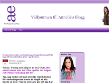 Tablet Screenshot of blogg.annelieeng.se